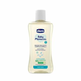  Chicco Fürdető & sampon 200 ml - újszülöttbőrre Baby Moments zabkivonat és növényi glicerin, semleges pH