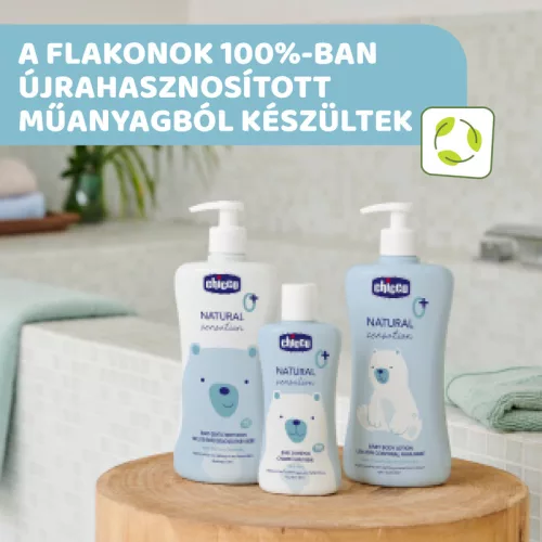 Chicco Natural Sensation sampon & fürdető – Aloe és kamilla kivonattal (500 ml)