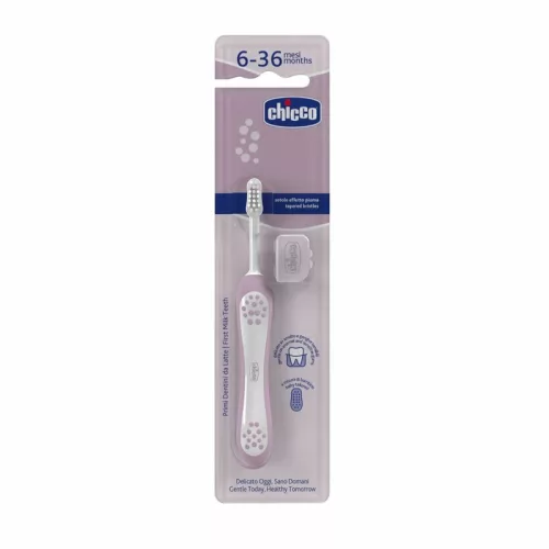 Chicco fogkefe - 6-36 hó - ultrafinom sörtékkel - Lila