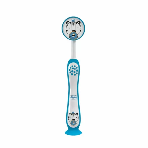 Chicco Fogkefe 3-6 év tejfogakhoz, tapadókorongos kék