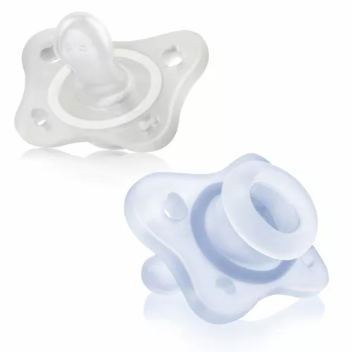 Chicco Mini Soft cumi 0–2 hó – 2 db (világoskék)