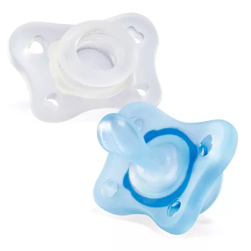 Chicco Mini Soft cumi 0–2 hó – 2 db (világoskék)