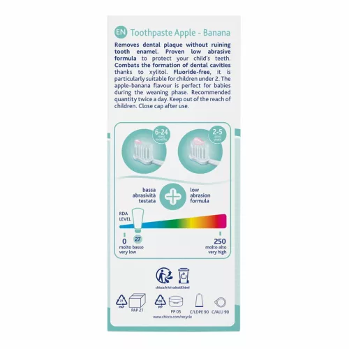Chicco fluormentes baba fogkrém - Alma-Banán - 6-24 hónap - 50 ml
