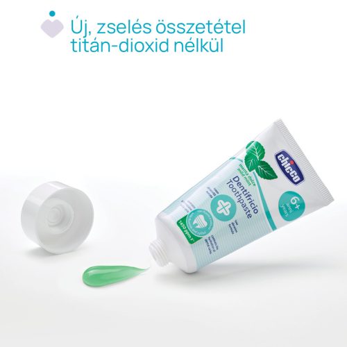 Chicco menta ízű fluoridos fogkrém Xilittel - 6 év+ (50 ml)