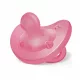 Chicco PhysioForma® Soft cumi 16–36 hó – csupa szilikon, pink (1 db)
