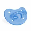 Chicco PhysioForma® Soft cumi 16–36 hó – csupa szilikon, kék (1 db)