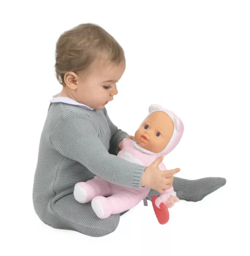 Chicco első babám baba rágókával rózsaszín 30 cm