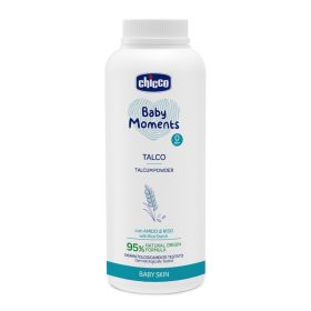   Chicco Hintőpor 150 gr rizskeményítővel Baby Moments nedvszívó, frissít, véd