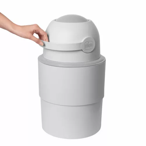 Chicco teleszkópos pelenkatároló konténer - 15 db zsákkal - világosszürke