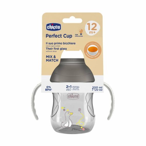 Chicco Perfect Cup 360° itatópohár - 200 ml - grey