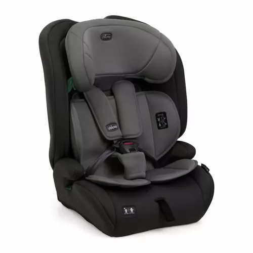 Chicco Gro-Up autósülés - ISOFIX nélküli autókba, Pure Black (76-150 cm)