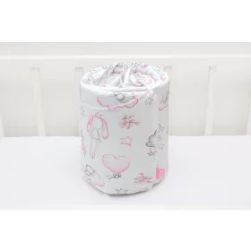 Pamut rácsvédő - PinkClouds - 210 cm