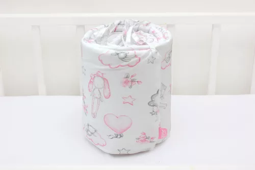 Pamut rácsvédő - PinkClouds - 210 cm