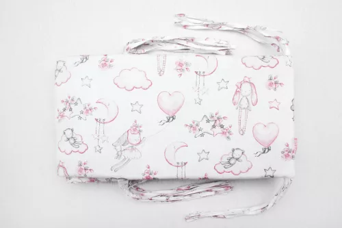 Pamut rácsvédő - PinkClouds - 210 cm