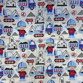 Gyerek kispárna huzat 40x50 cm - Útépítő