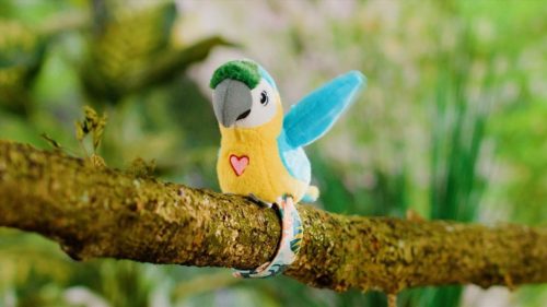 Happy Yappers interaktív plüss - kék arapapagáj