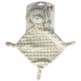   Gamberritos szundikendő - plüss buborékos minky - bézs kutya