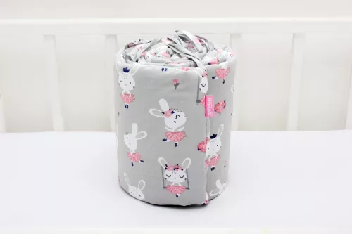 Pamut rácsvédő - Nyuszis - 210 cm