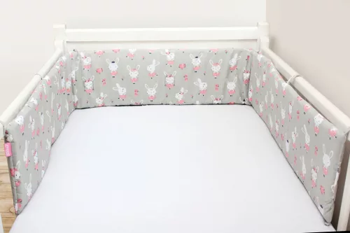 Pamut rácsvédő - Nyuszis - 210 cm