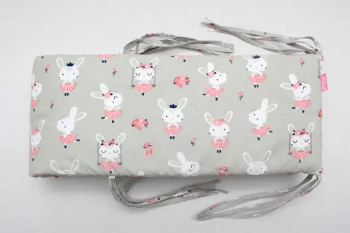 Pamut rácsvédő - Nyuszis - 210 cm