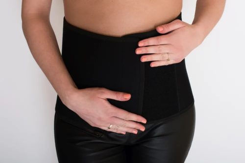 BeautyMommy Bamboo szülés utáni haspánt - bambusz - XL - fekete