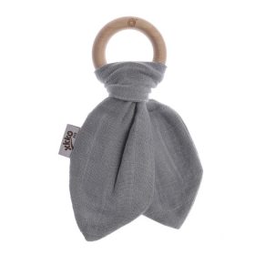 XKKO bambusz rágóka juharfa gyűrűvel silver