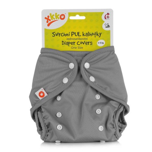 XKKO PUL mosható pelenkakülső one size 4-15 kg grey