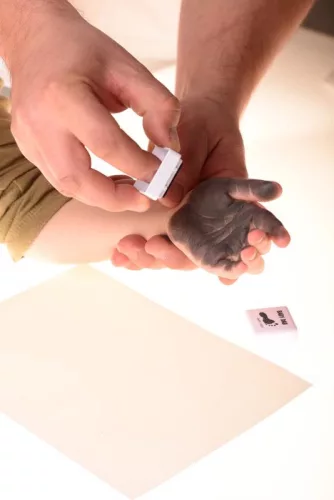 BabyDab baba kéz- és láblenyomat készítő - szürke