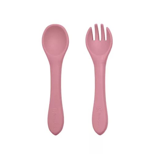 Petite&Mars szilikon evőeszköz szett - Take&Match Dusty Rose 6m+