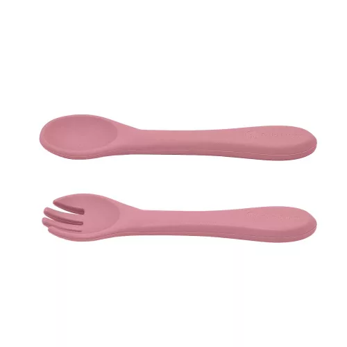 Petite&Mars szilikon evőeszköz szett - Take&Match Dusty Rose 6m+