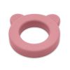 PETITE&MARS Beary Szilikon rágóka csörgővel Dusty Rose 0m+