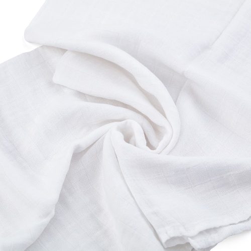 PETITE&MARS Bambusz muszlin 3db-os pelenka szett Moussy Total White, 68 x 68 cm