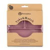 Petite&Mars szilikon osztott tányér - kerek Take&Match Dusty Rose 6m+