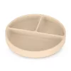 Petite&Mars szilikon osztott tányér - kerek Take&Match Desert Sand 6m+