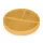 Petite&Mars szilikon osztott tányér - kerek Take&Match Intense Ochre 6m+