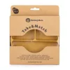Petite&Mars szilikon osztott tányér - kerek Take&Match Intense Ochre 6m+