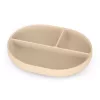 Petite&Mars szilikon osztott tányér - ovális Take&Match Desert Sand 6m+