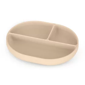   Petite&Mars szilikon osztott tányér - ovális Take&Match Desert Sand 6m+