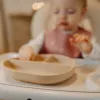 Petite&Mars szilikon osztott tányér - ovális Take&Match Desert Sand 6m+