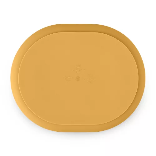 Petite&Mars szilikon osztott tányér - ovális Take&Match Intense Ochre 6m+