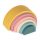 PETITE&MARS Szilikon egymásra rakható játék Rainbow Intense Ochre 12m+