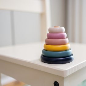   PETITE&MARS Fa építőjáték Orbit Wood of Mars 36hó+ Aurora Pink