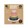 PETITE&MARS Fa építőjáték Orbit Wood of Mars 36hó+ Aurora Pink