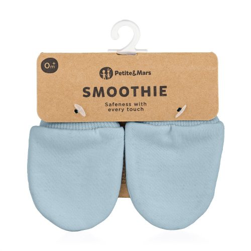 PETITE&MARS újszülött kesztyű Smoothie - Infinity Blue