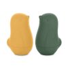PETITE&MARS Szilikon fürdőjáték Love birds Ochre Green 6hó+