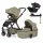 Petite&Mars ICON 4in1 babakocsi Mossy Green LITE AIR + CYBEX Aton B2 i-Size autósülés + Isofix Base One