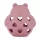 PETITE&MARS Szilikon játék csörgővel Bear Basil - Dusty Rose 0 hó+