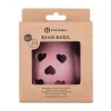 PETITE&MARS Szilikon játék csörgővel Bear Basil - Dusty Rose 0 hó+