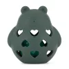 PETITE&MARS Szilikon játék csörgővel Bear Basil - Misty Green 0 hó+