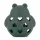 PETITE&MARS Szilikon játék csörgővel Bear Basil - Misty Green 0 hó+